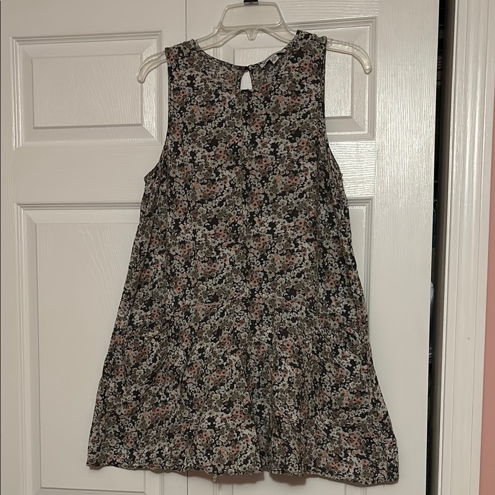 American Eagle Outfitters Black and White Sleeveless A-line Dress